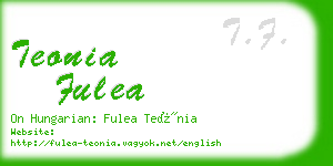 teonia fulea business card
